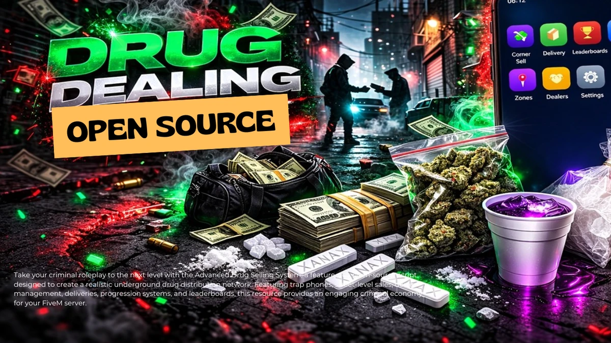 Complete Trap Phone, Dealer & Drug Distribution System for FiveM